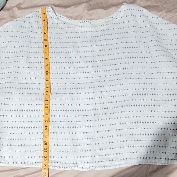 Cynthia Rowley Bumble Bee Print Linen Top Size XL - Picture 6 of 7